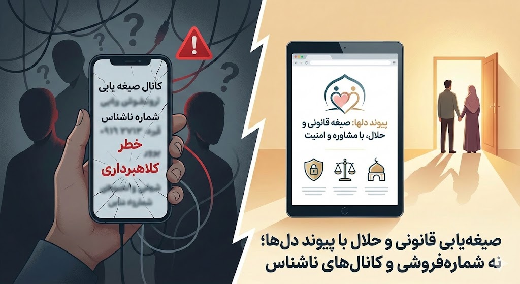 سامانه صیغه یابی قانونی و حلال پیوند دلها بدون شماره فروشی و با مشاوره شرعی و امن